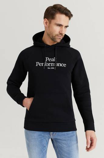 Peak Performance Hoodie M Original Hood-BLACK Svart