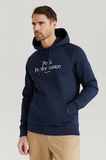 Peak Performance Hoodie M Original Hood-BLUE SHADOW Blå