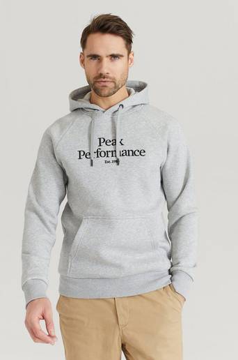 Peak Performance Hoodie M Original Hood-MED GREY MELANGE Grå