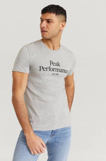 Peak Performance T-Shirt M Original Tee-MED GREY MELANGE Grå