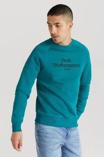 Peak Performance Sweatshirt M Original Crew Grön