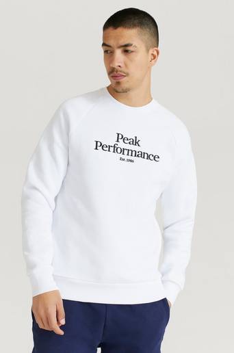 Peak Performance Sweatshirt M Original Crew-WHITE Vit