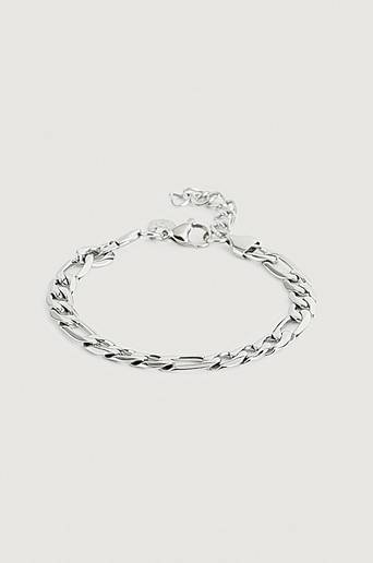 by Billgren Armband Bracelet Figaro Steel Silver