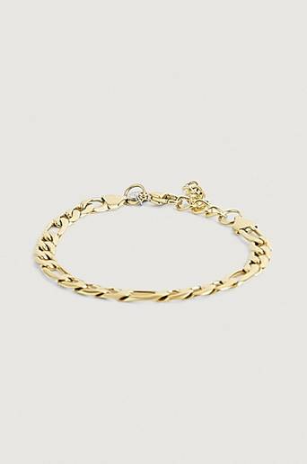by Billgren Armband Bracelet Figaro Gold Steel Guld