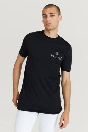 Philipp Plein T-Shirt Round Neck SS Iconic Plein Svart