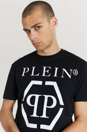 Philipp Plein T-Shirt Round Neck SS Hexagon Svart