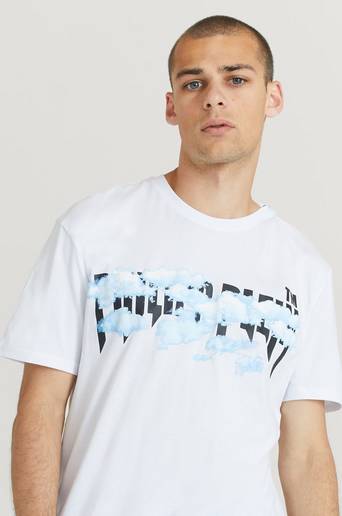 Philipp Plein T-Shirt Round Neck SS Clouds Vit