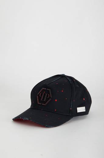 Philipp Plein Keps Baseball Cap Hexagon Svart