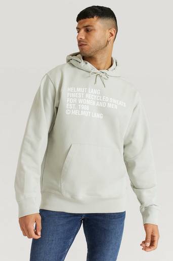 Helmut Lang Hoodie Recycled Hoodie Grå