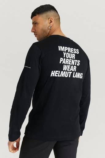 Helmut Lang Långärmad T-Shirt Impress Long Sleeve Svart