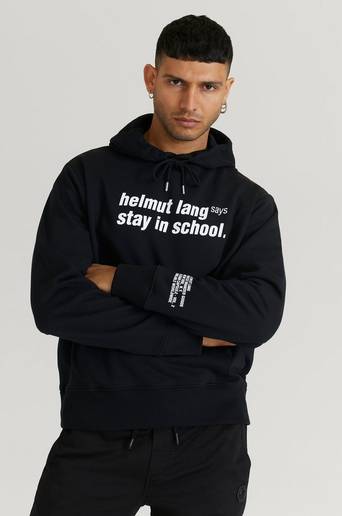 Helmut Lang Hoodie School Hoodie Svart