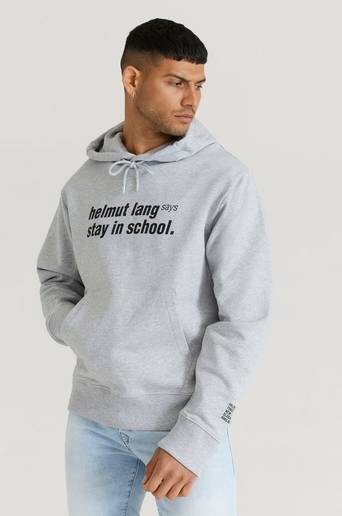 Helmut Lang Hoodie School Hoodie Grå