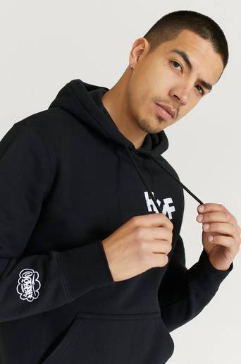 HUF Hoodie Haze Brush P/O Hoodie Svart