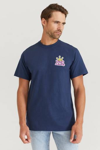 HUF T-Shirt Huf Crown Logo S/S Tee Blå
