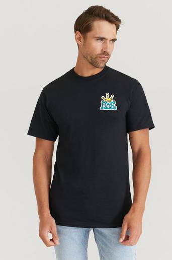 HUF T-Shirt Huf Crown Logo S/S Tee Svart