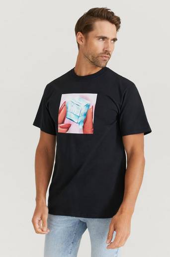 HUF T-Shirt Ice Melts S/S Tee Svart