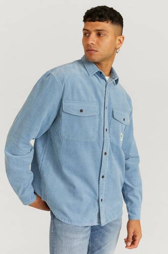 Element Overshirt Builder LS Corduroy Blå