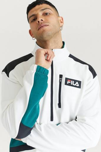 FILA Tröja Men Clem Half-Zip Sweat Shirt Vit