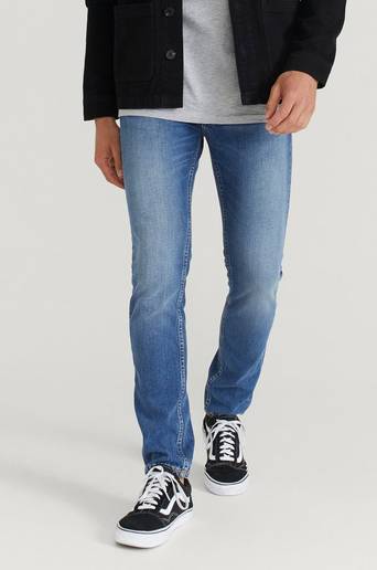 Nudie Jeans Jeans Lean Dean Indigo Exile Blå