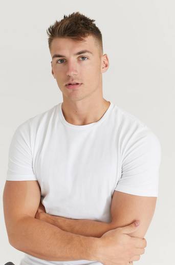 Björn Borg T-shirt Core Slim 2-pack Vit