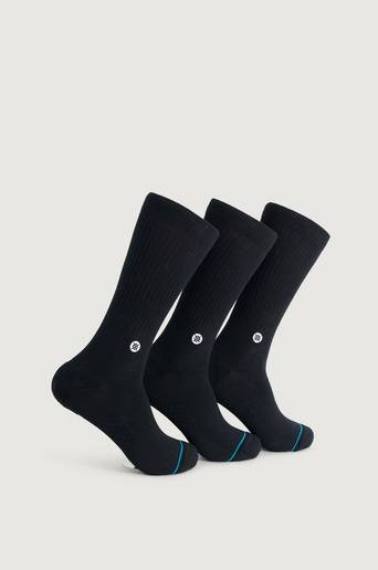 Stance 3-Pack Strumpor Icon 3 Pack Svart