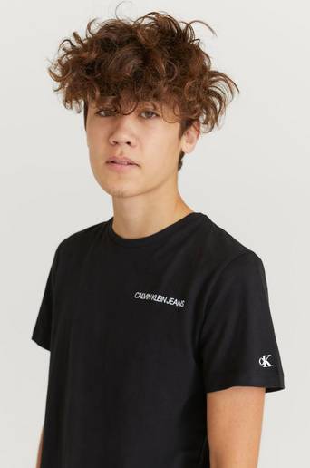 Calvin Klein T-shirt Chest Logo Top Svart