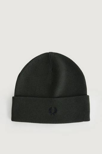 Fred Perry Mössa Merino Wool Beanie Grön