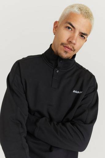 Dickies Tröja Loretto Half Placket Svart