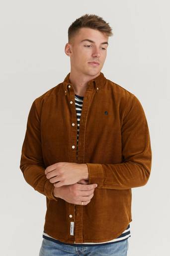 Carhartt WIP Manchesterskjorta L/S Madison Cord Shirt Brun