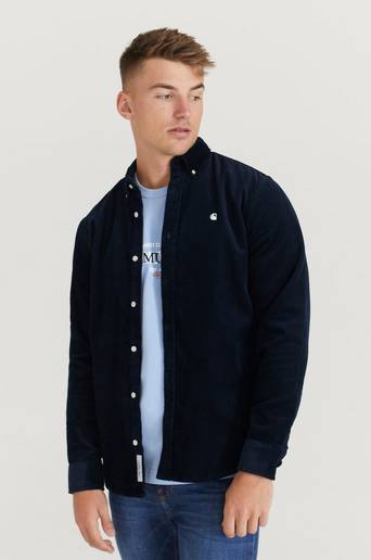 Carhartt WIP Manchesterskjorta L/S Madison Cord Shirt Blå