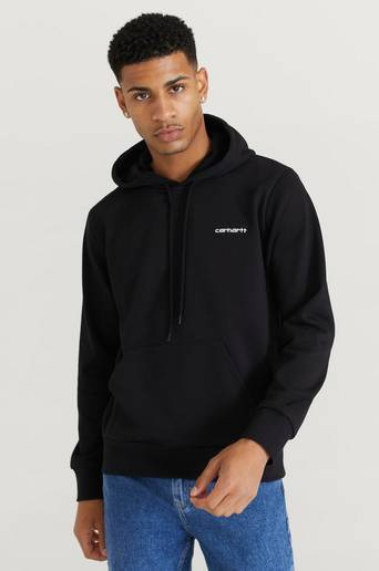 Carhartt WIP Hoodie Hooded Script Embroidery Sweat Svart