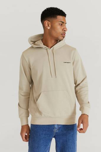 Carhartt WIP Hoodie Hooded Script Embroidery Sweat Brun