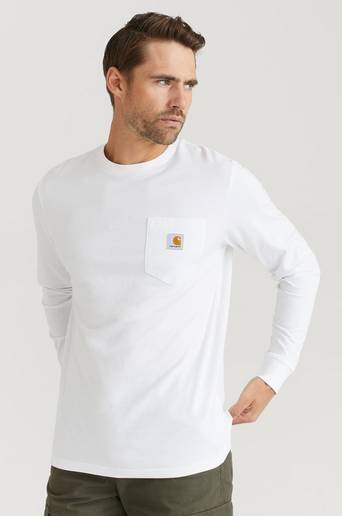 Carhartt WIP Långärmad T-Shirt L/S Pocket T-Shirt Vit