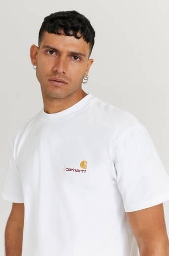 Carhartt WIP T-Shirt S/S American Script T-Shirt Vit