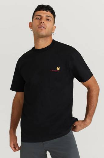 Carhartt WIP T-Shirt S/S American Script T-Shirt Svart