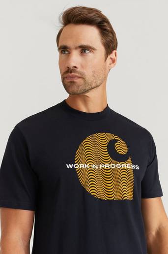 Carhartt WIP T-Shirt S/S Wave C T-Shirt Blå