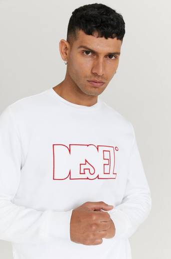 Diesel Sweatshirt S-Girk-B6 Sweat-Shirt Vit