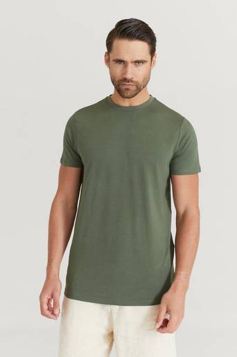 Resteröds T-Shirt R-neck Tee Bamboo Grön