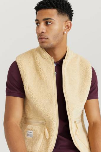 Resteröds Väst Fleece Vest Beige