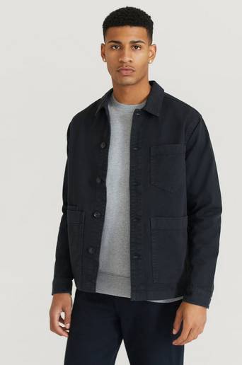 J.Lindeberg Overshirt Twill Work Overshirt Reg Fit Svart