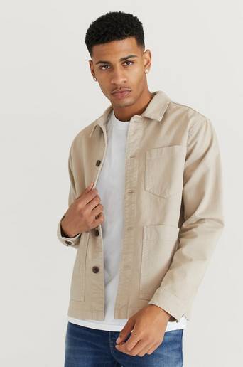 J.Lindeberg Overshirt Twill Work Overshirt Reg Fit Brun