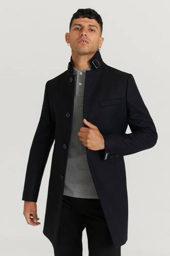 J.Lindeberg Rock Holger Compact Melton coat Svart