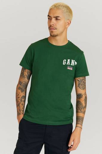 Gant T-Shirt D2. Gant Tag SS T-Shirt Grön