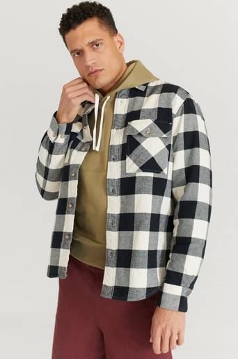 Gant Overshirt D2. Buffalo Padded Overshirt Town Vit