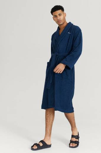 Gant Morgonrock Terry Bathrobe Blå