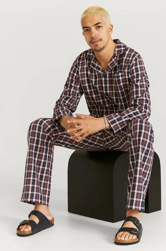 Gant Pyjamas Check Pajama Set Shirt And Pants Orange