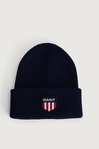 Gant Mössa D1. Gant Retro Shield Beanie Blå