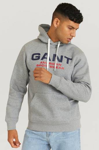 Gant Hoodie D2. Gant Retro Shield Sweat Hoodie Grå