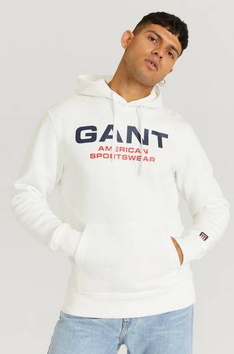 Gant Hoodie D2. Gant Retro Shield Sweat Hoodie Vit