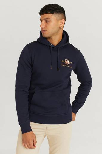 Gant Hoodie Medium Archive Shield Hoodie Blå